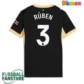 Manchester City Ruben Dias #3 Replik Auswärtstrikot Damen 2026-27 Kurzarm